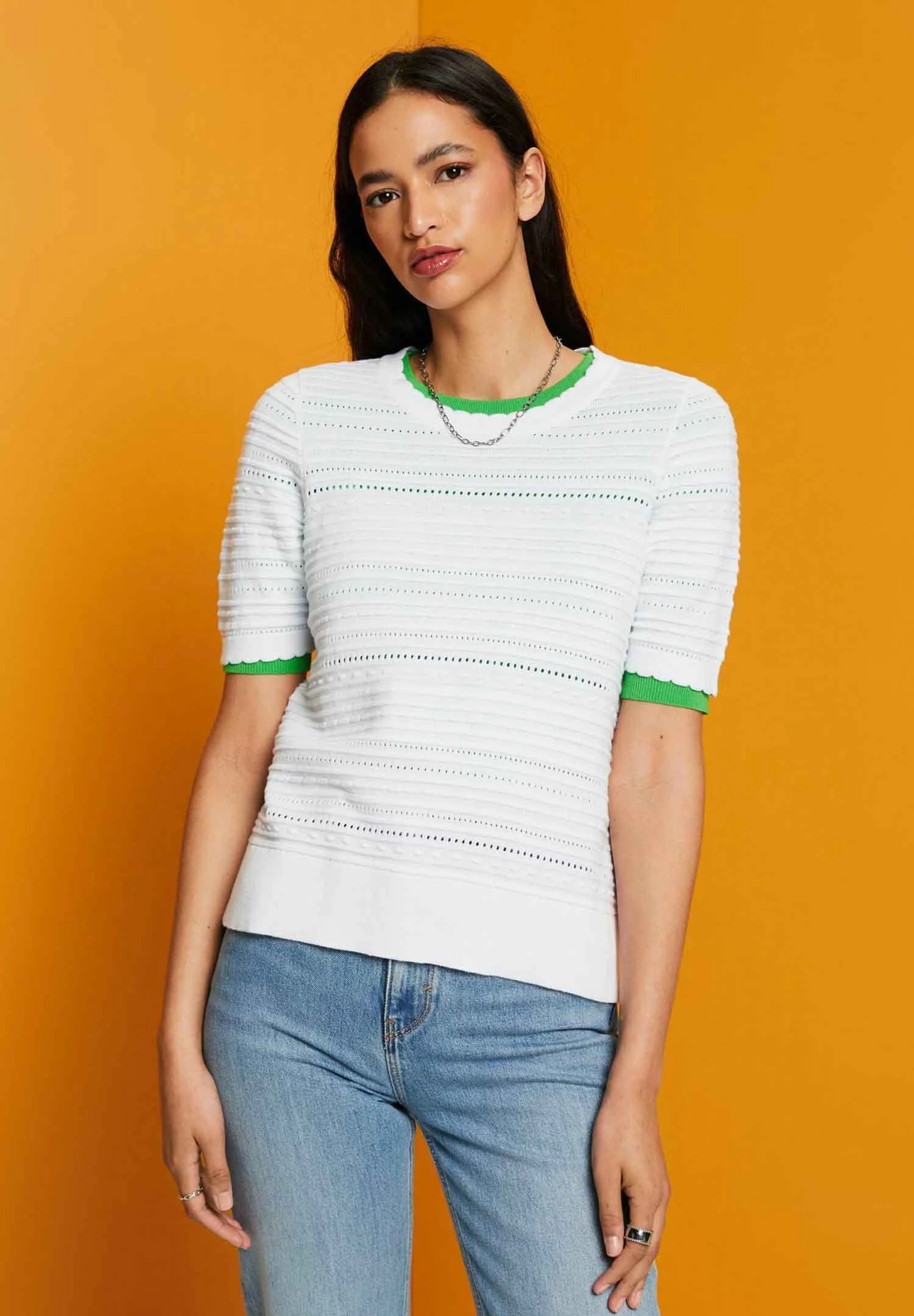 Edc By Esprit T-Shirt Con StampaWhite Donna T-shirt E Top ED121D1VI-A11 4 Edc By Esprit T-Shirt Con StampaWhite Donna T-shirt E Top ED121D1VI-A11 - immagine 4