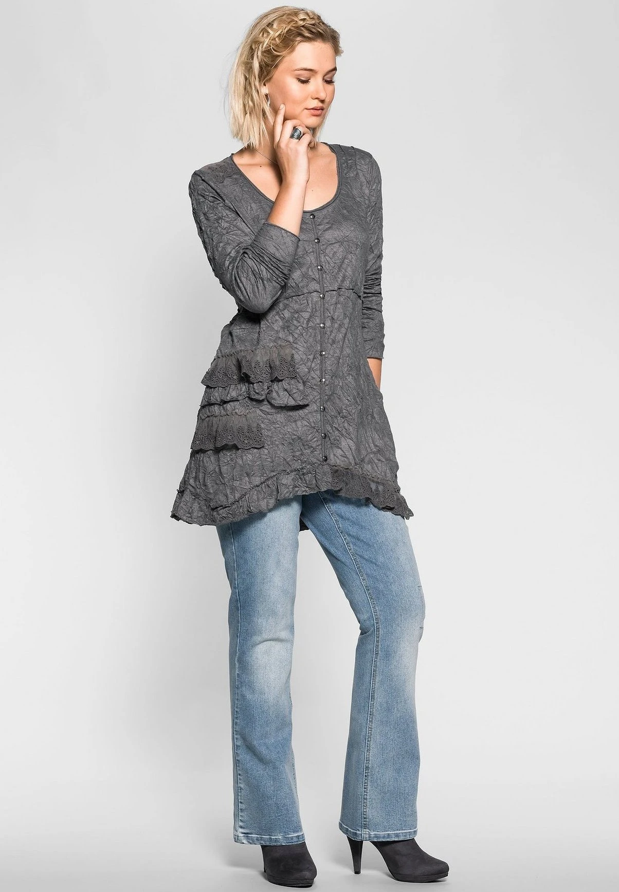 Sheego Jeans BootcutLight Blue Denim Donna Jeans SHI21N04Y-K12 1 Sheego Jeans BootcutLight Blue Denim Donna Jeans SHI21N04Y-K12