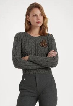 Montiva Long SleeveMaglioneModern Grey Heather Donna Maglieria LAR21I01F-C11