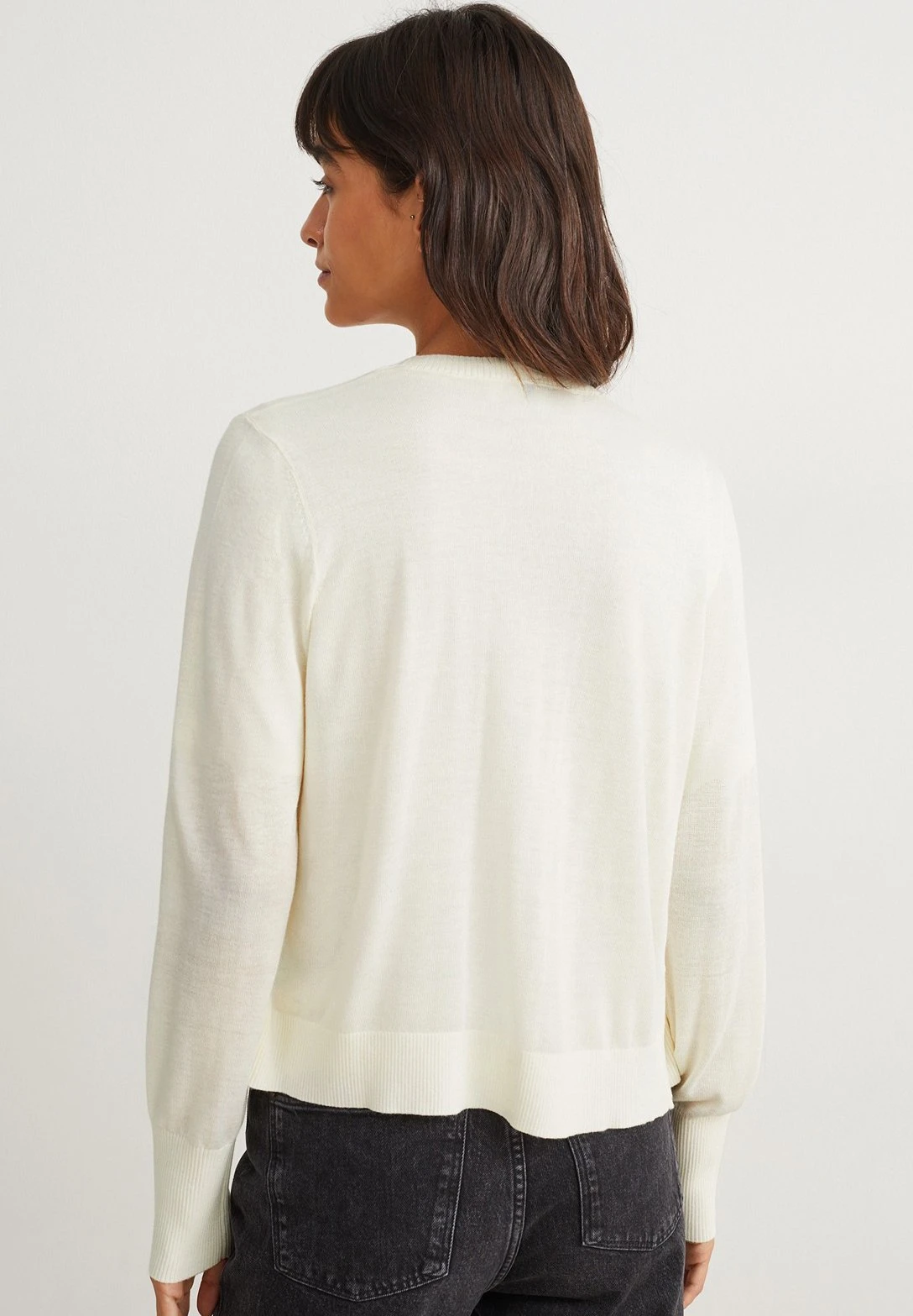 CardiganCremewhite Donna Maglieria C6F22Q03S-A11 2 CardiganCremewhite Donna Maglieria C6F22Q03S-A11 - immagine 2