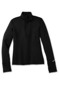 BROOKS Dash 1/2 Zip - Maglietta A Manica Lunga - Black -Moda Femminile 08302dd725f64835821385c4bac584d8