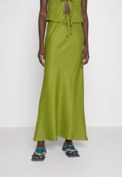 Faithfull The Brand Cataline Skirt - Gonna Lunga - Palm Green