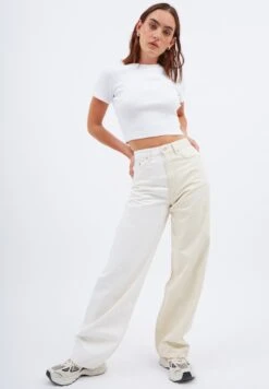 Dr. Denim Donna - Jeans Baggy - Two Tone White -Moda Femminile 1067e555285c4b2788c890e556d1fbe2