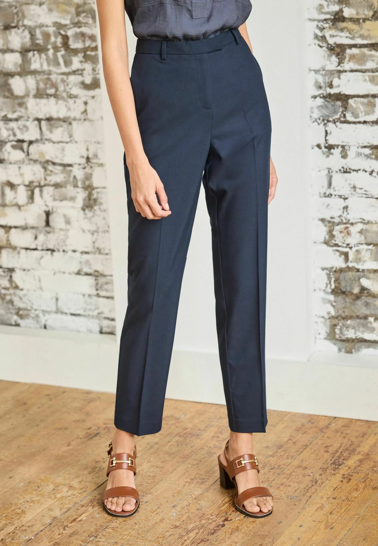 Next Tailored Stretch Skinny Trousers - Pantaloni - Navy Blue 3 Next Tailored Stretch Skinny Trousers - Pantaloni - Navy Blue - immagine 3