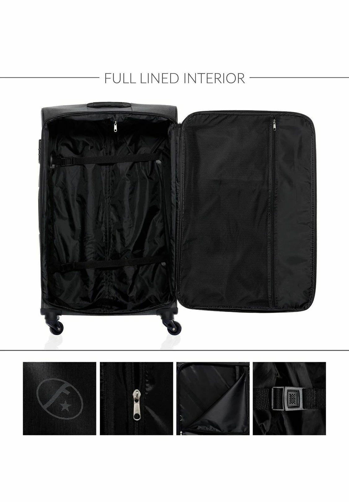 3-Set Calais TrolleySchwarz Donna Borse FEQ54H00I-Q11 3 3-Set Calais TrolleySchwarz Donna Borse FEQ54H00I-Q11 - immagine 3