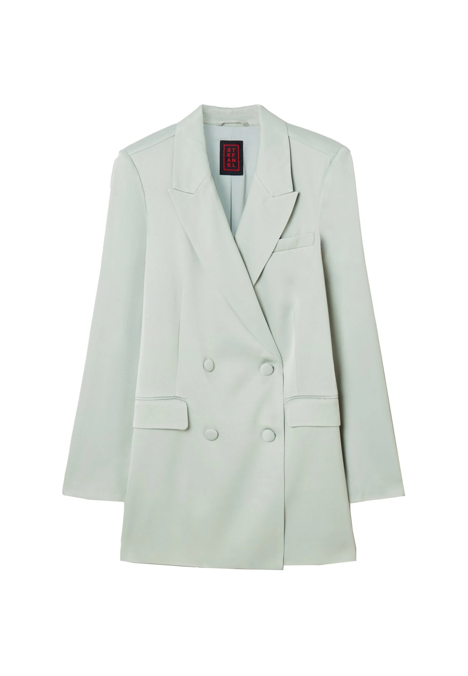 Stefanel Double-BreastedBlazerGreen Donna Giacche E Blazer S5721G023-M11 4 Stefanel Double-BreastedBlazerGreen Donna Giacche E Blazer S5721G023-M11 - immagine 4