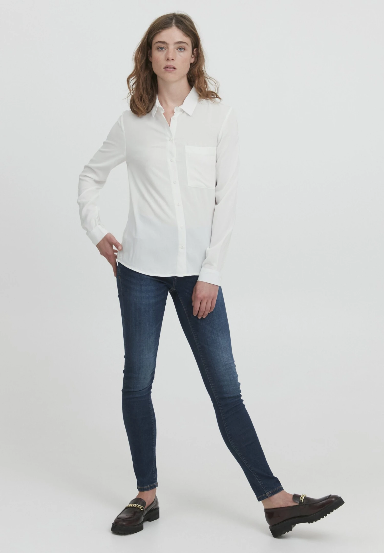 ICHI Ihmain Sh - Camicia - Cloud Dancer 2 ICHI Ihmain Sh - Camicia - Cloud Dancer - immagine 2