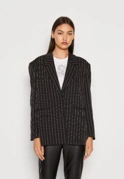 Noisy May Nmwednesday OversizedBlazerBlack/White Donna Giacche E Blazer NM321G0CE-Q11