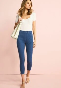 Next CroppedJeggingsDark Blue Denim Donna Jeans NX321N0AY-K15