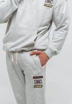 2 Piece Set Casual Style Jogging Outfit Embroidery PatchFelpa Con CappuccioGrey Donna Felpe T0Y22S027-C12 -Moda Femminile 33fa1f59dbe646609f4d688ece846fa3