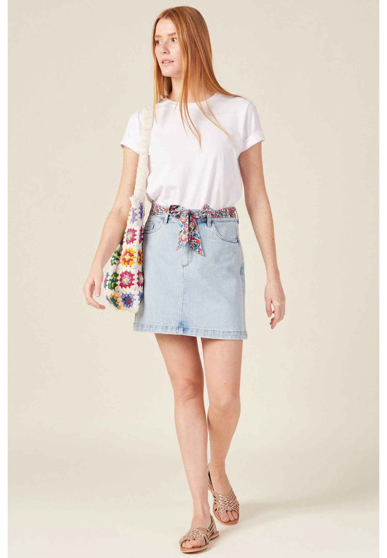 Minigonna - Denim Bleach 2 Minigonna - Denim Bleach - immagine 2