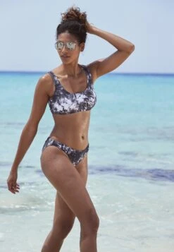 VENICE BEACH Bikini Pezzo SottoSchwarz Bedruckt Donna Moda Mare 2VE81I019-C11