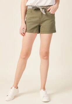 Umweltfreundlichem Shorts Di JeansVert Foncé Donna Jeans BQ021S017-M11