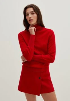 Stefanel Mock Neck MaglioneRed Donna Maglieria S5721I0AN-G11