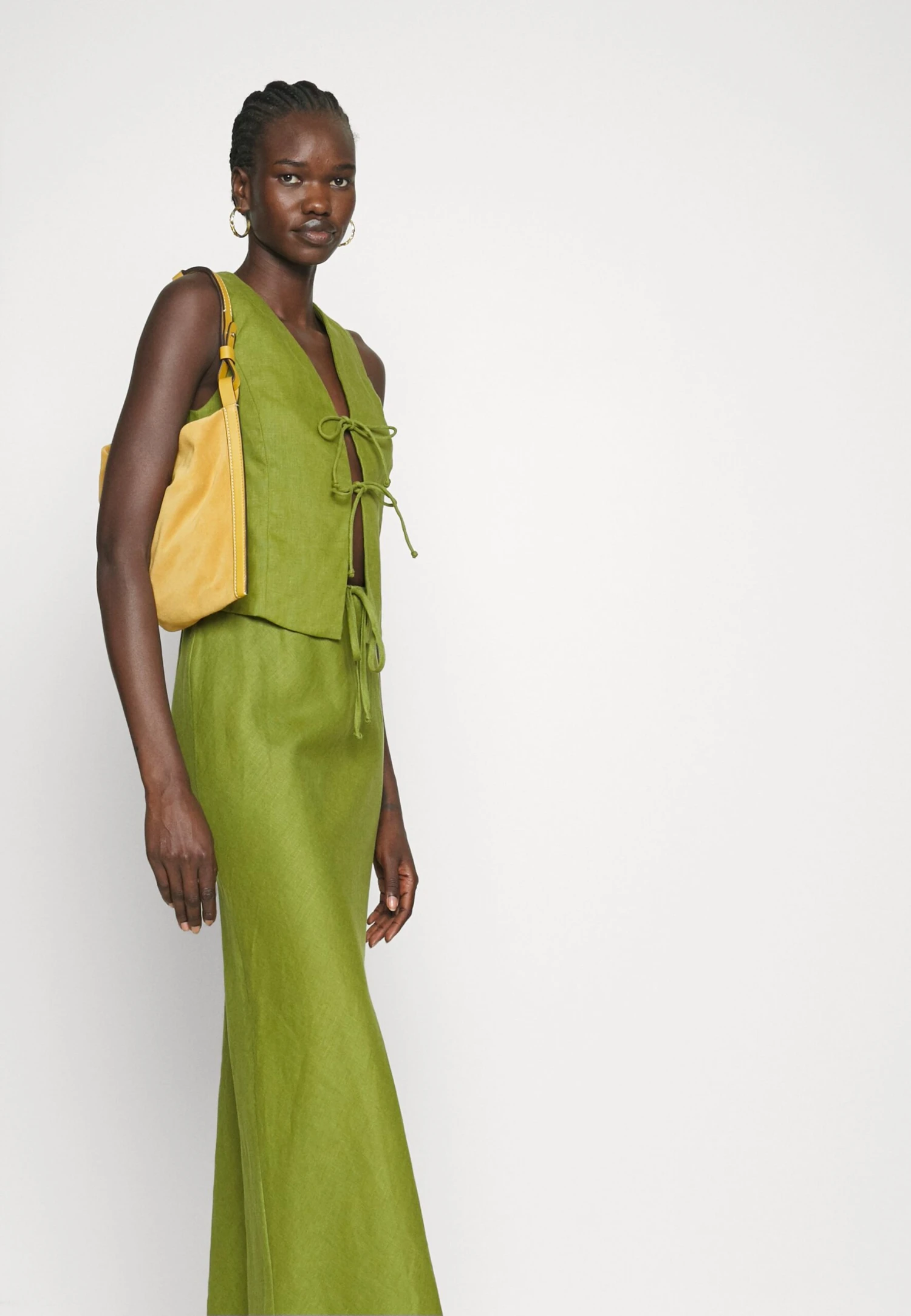 Faithfull The Brand Cataline Skirt - Gonna Lunga - Palm Green 4 Faithfull The Brand Cataline Skirt - Gonna Lunga - Palm Green - immagine 4