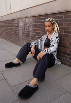 Ugg TasmanPantofoleBlack Donna Pantofole UG111D03D-Q11