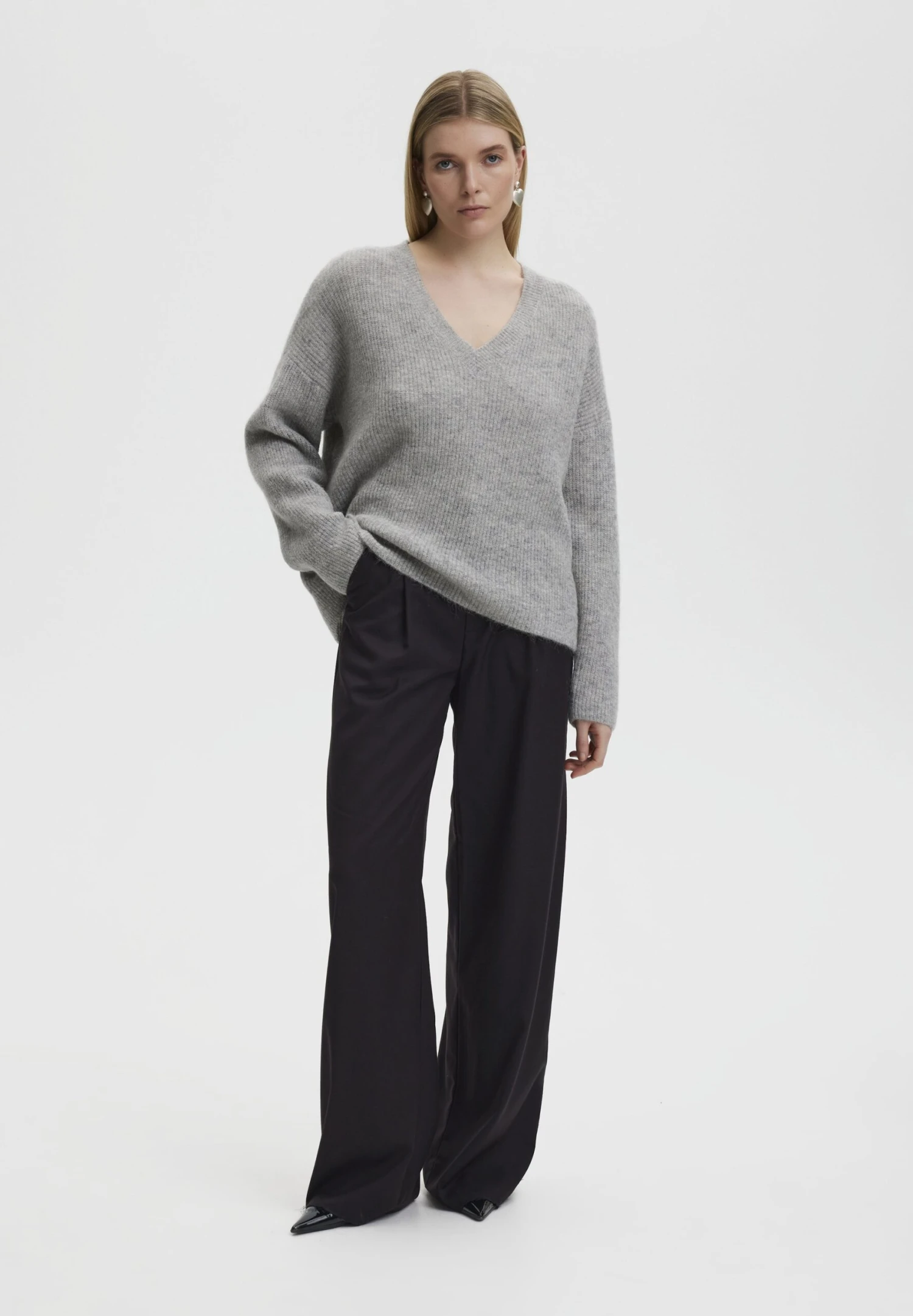 Gestuz Alpha V NoosMaglioneLight Grey Melange Donna Maglieria GE221I09H-C11 2 Gestuz Alpha V NoosMaglioneLight Grey Melange Donna Maglieria GE221I09H-C11 - immagine 2