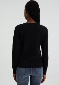 WE FASHION Met Structuur - Cardigan - Black -Moda Femminile 54883bdaa72d41b3a74261278be609b5