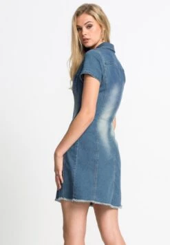 Vestito Di Jeans - Blau -Moda Femminile 54eca7982d31469d9c47b4449cd9dffa