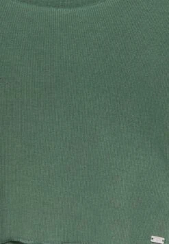 PULL & BEAR Trim DetailMaglietta A Manica LungaDark Green Donna T-shirt E Top PUC21D2KG-M11 -Moda Femminile 552a2d4998234bb3923c11a68dd63a9a