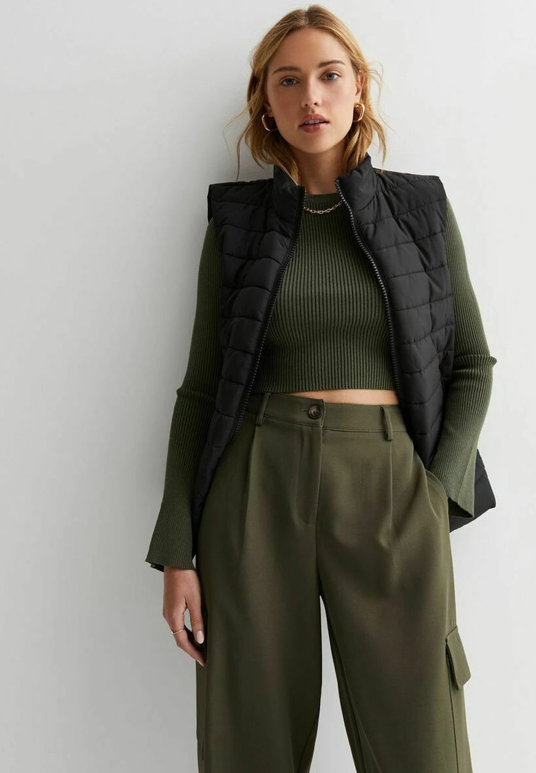 New Look Lightweight Padded GiletSmanicatoBlack Donna Giacche E Blazer NL021G0BD-Q11 1 New Look Lightweight Padded GiletSmanicatoBlack Donna Giacche E Blazer NL021G0BD-Q11