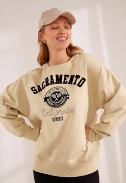 Next Graphic SweatshirtFelpaNeutral Sacramento Donna Felpe NX321J0MB-B11