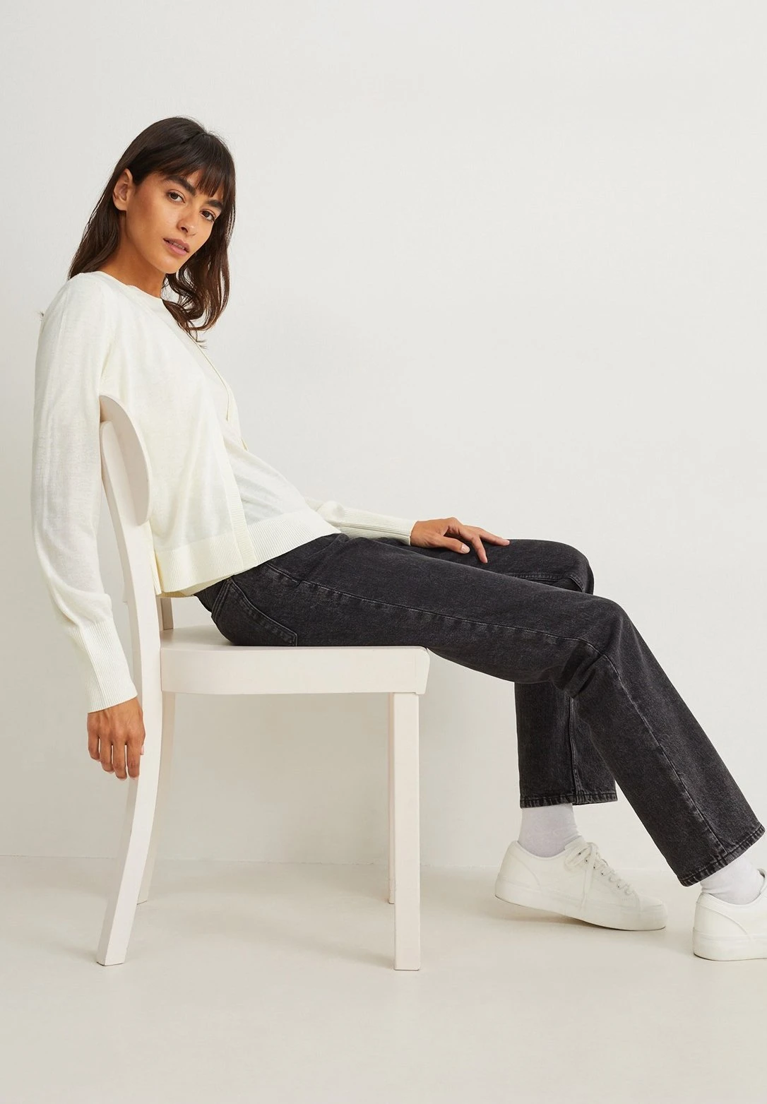 CardiganCremewhite Donna Maglieria C6F22Q03S-A11 4 CardiganCremewhite Donna Maglieria C6F22Q03S-A11 - immagine 4