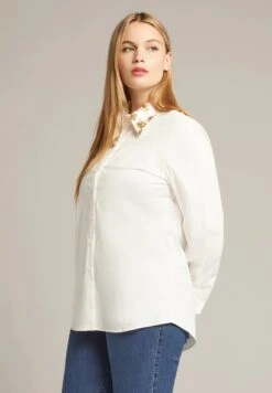 ELENA MIRO Con Collo Ricamato - Camicia - Bianco