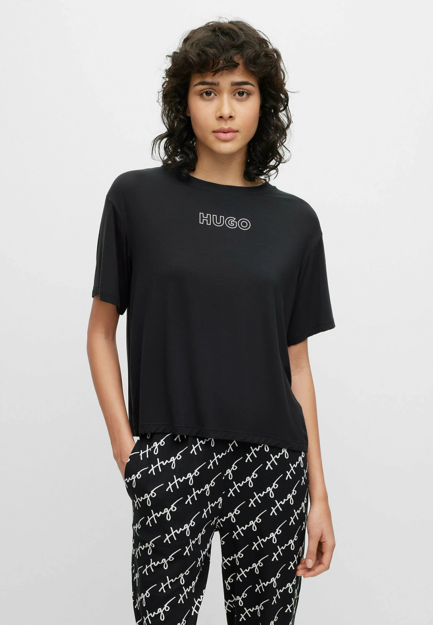 Hugo UniteMaglia Del PigiamaBlack One Donna Intimo Notte E Loungewear HU781Q00F-Q11 1 Hugo UniteMaglia Del PigiamaBlack One Donna Intimo Notte E Loungewear HU781Q00F-Q11