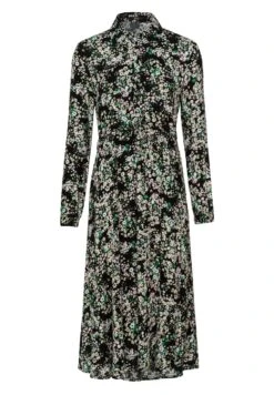 Zero Mit Blumen - Abito A Camicia - BlackGreen -Moda Femminile 622babb6eab44bb9a5e3e51198e9b1e2