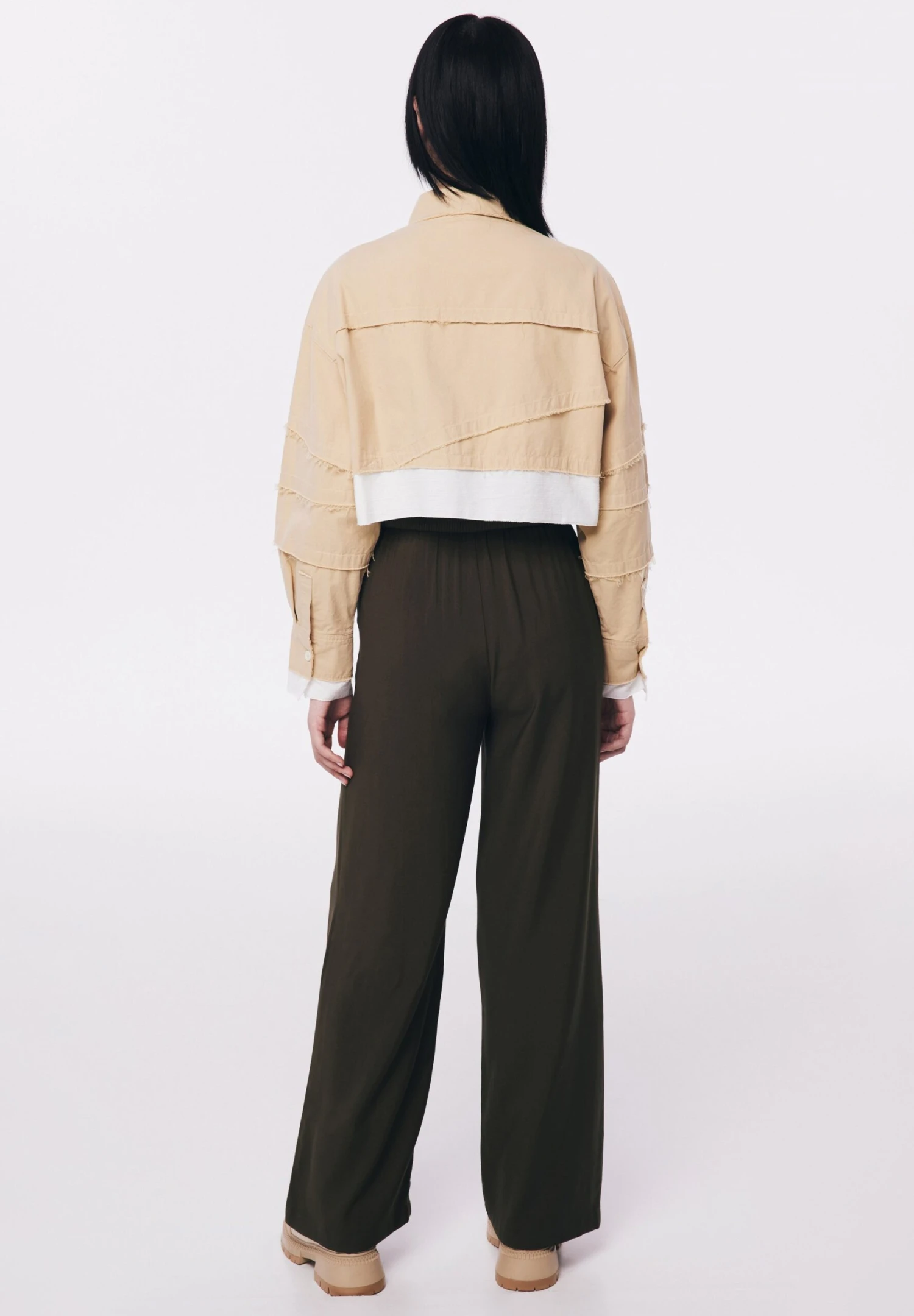 Twist Colorblock CropCamiciaNatural Donna Camicie E Bluse TWG21E0B7-O11 3 Twist Colorblock CropCamiciaNatural Donna Camicie E Bluse TWG21E0B7-O11 - immagine 3