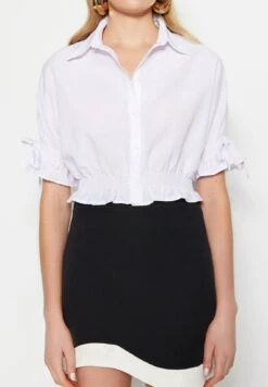 Trendyol Gewoontjes - Camicia - Ecru -Moda Femminile 6bf9a7547e7649b9a2f852bec8e8753f