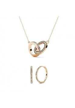 Nuovi Prodotti 13 Parures Chic Circle Twin SetOrecchiniOr Rosé Cristal Donna Gioielli MYV51L0C6-F12