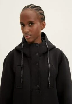 TOM TAILOR Denim Mit Kapuze Cappotto ClassicoDeep Black Donna Cappotti TO721U05B-Q11 -Moda Femminile 73543a73b7a64b599dab3a1496f68280