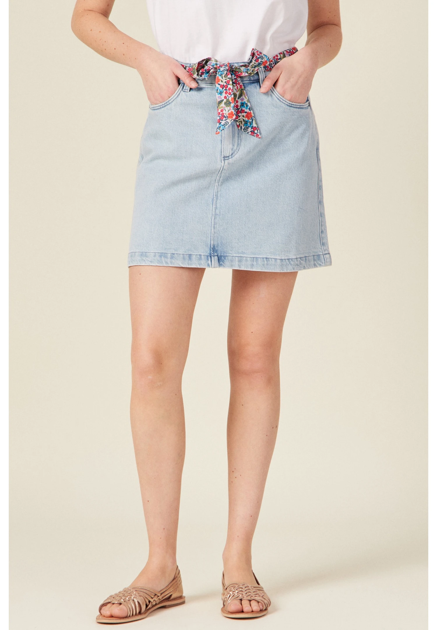 Minigonna - Denim Bleach 4 Minigonna - Denim Bleach - immagine 4