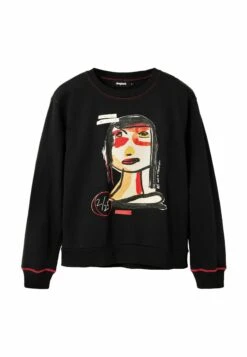 Desigual Arty FaceFelpaBlack Donna Felpe DE121J06J-Q11 -Moda Femminile 7cfffecffa004eb48272a8421c6662ab