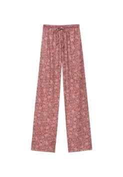 PULL & BEAR Loose-Fitting With Print - Pantaloni - Red -Moda Femminile 8133c7bba04646fdadc74ededa444b76