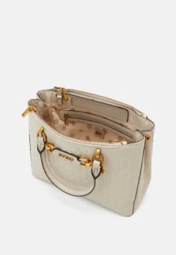 Guess Aveta Status Satchel - Borsa A Mano - Stone -Moda Femminile 86ac5a5216f6404481983cd21cbe7b15