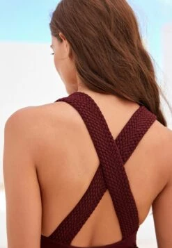 Next Plaited Cross Back Plunge SwimsuitCostume Da BagnoBerry Red Donna Moda Mare NX381G0CZ-O11 -Moda Femminile 8a3e87fe05524c1cafa09dab53b3c8dd