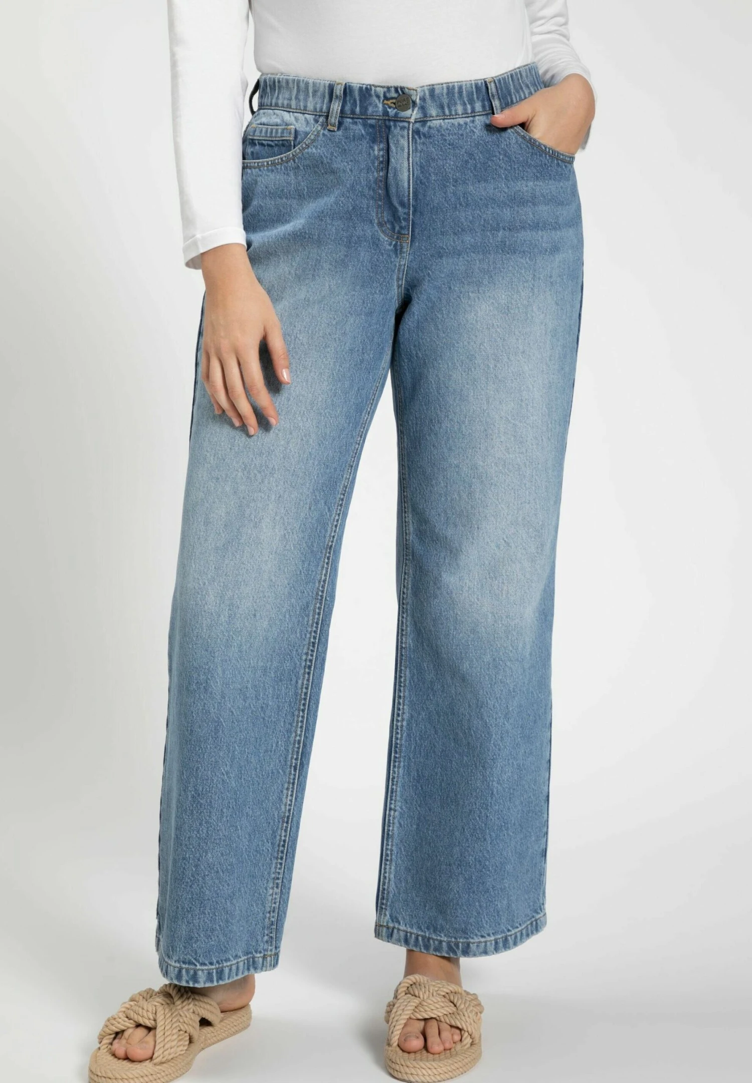 Ulla Popken Jeans A ZampaBlue Denim Donna Jeans UP121N08U-K11 1 Ulla Popken Jeans A ZampaBlue Denim Donna Jeans UP121N08U-K11