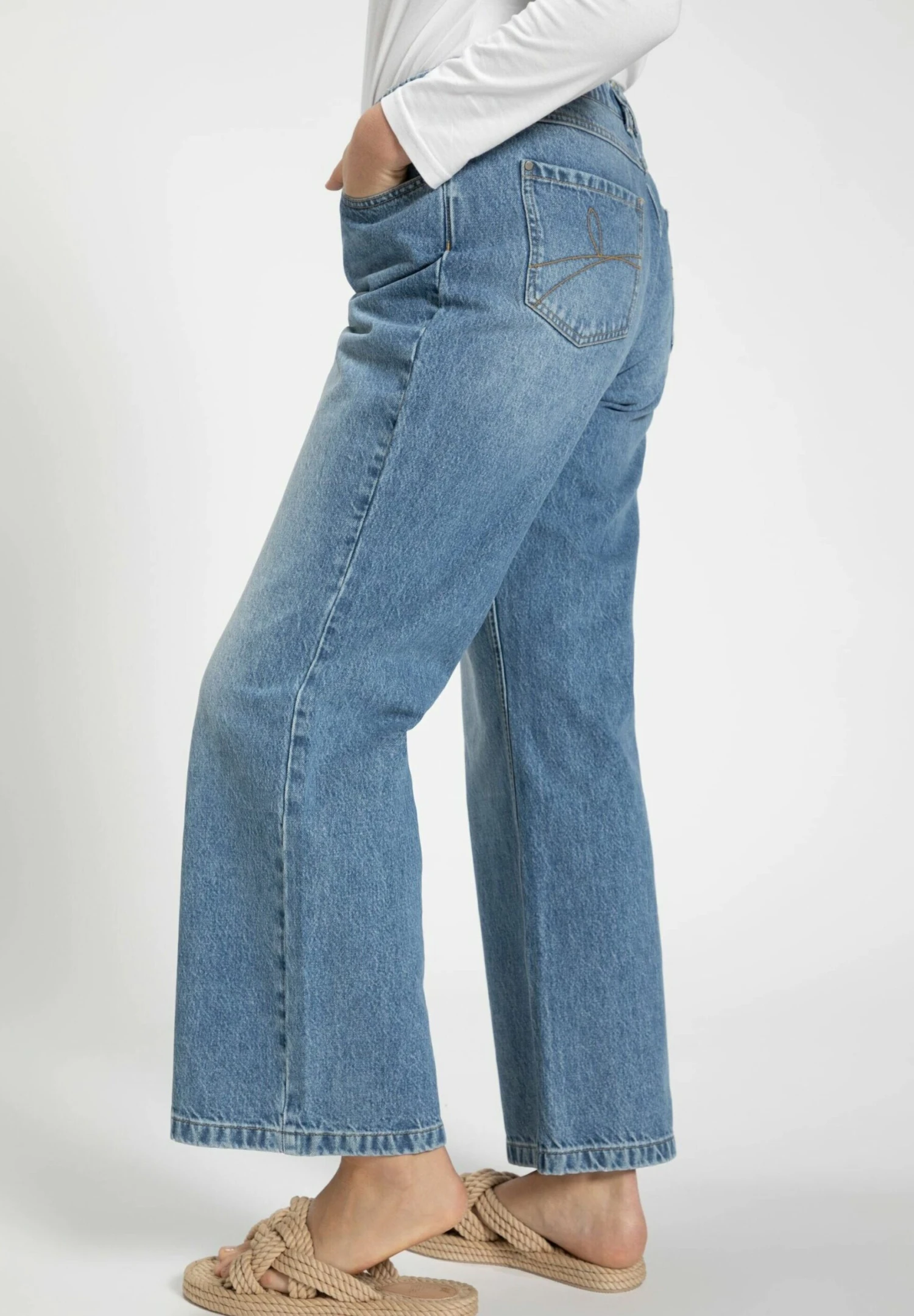 Ulla Popken Jeans A ZampaBlue Denim Donna Jeans UP121N08U-K11 4 Ulla Popken Jeans A ZampaBlue Denim Donna Jeans UP121N08U-K11 - immagine 4