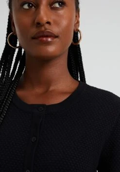 WE FASHION Met Structuur - Cardigan - Black -Moda Femminile 9b90b2cb9e474428af87167bb713278c