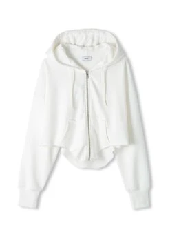 Twist Raw Edge DetailedFelpa Con ZipEcru Donna Felpe TWG21J02I-A11 -Moda Femminile 9c7a893b6e5f42de96d3858d05e7a346