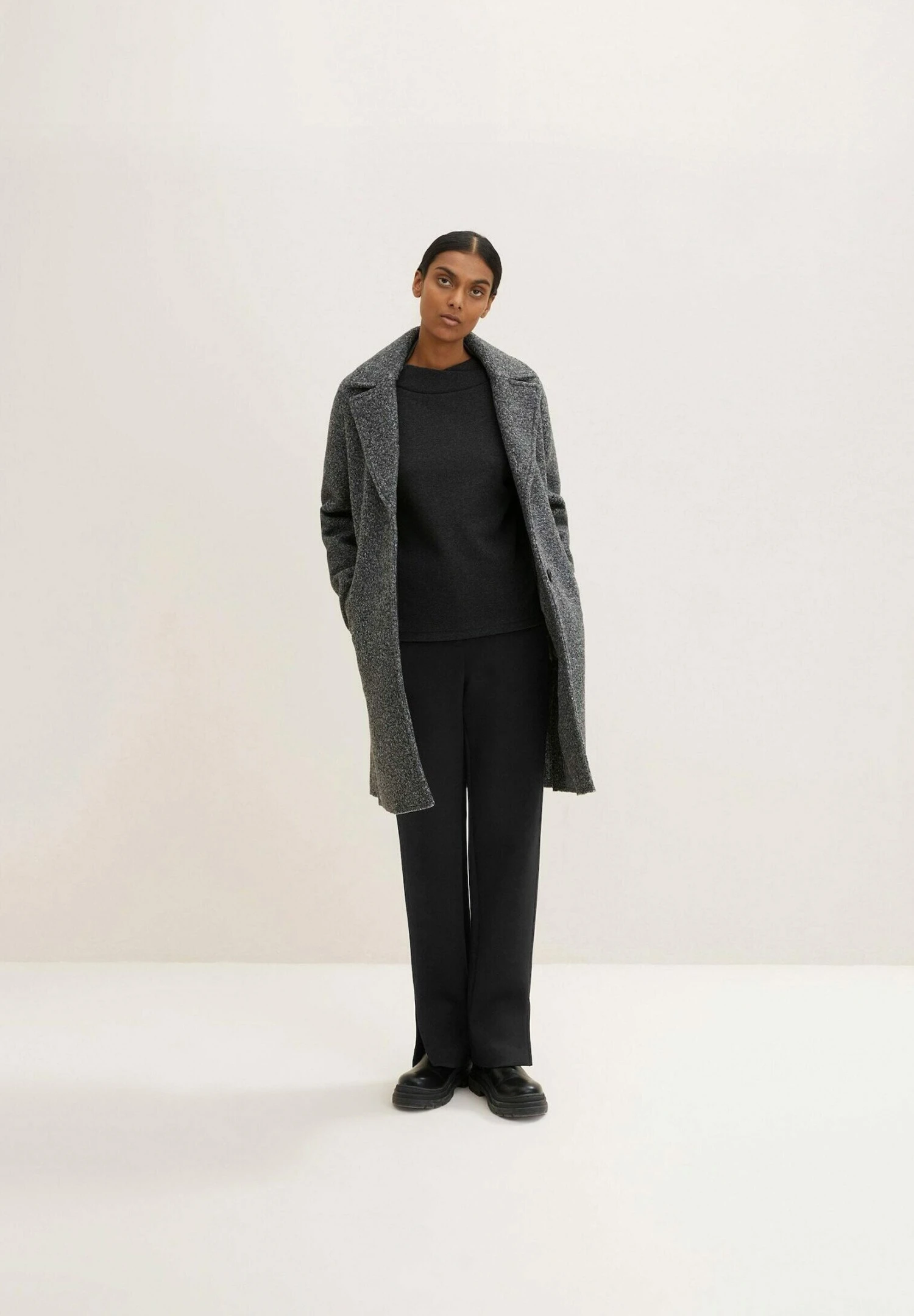 Tom Tailor FelpaEvident Anthracite Melange Donna Felpe TO221I0S7-C11 2 Tom Tailor FelpaEvident Anthracite Melange Donna Felpe TO221I0S7-C11 - immagine 2