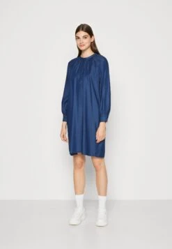 Tom Tailor Feminine DressVestito Di JeansClean Mid Stone Blue Denim Donna Vestiti TO221C0Q0-K11