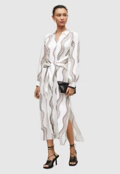 AllSaints Clanetta Leticia DreAbito A CamiciaWhite Donna Vestiti A0Q21C0SA-A11 -Moda Femminile a52c782326ac44f59e83fa5355d21828