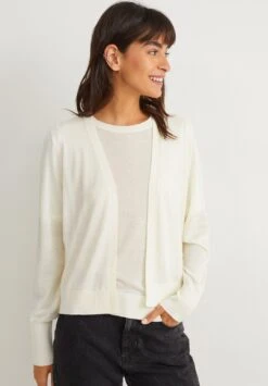 CardiganCremewhite Donna Maglieria C6F22Q03S-A11