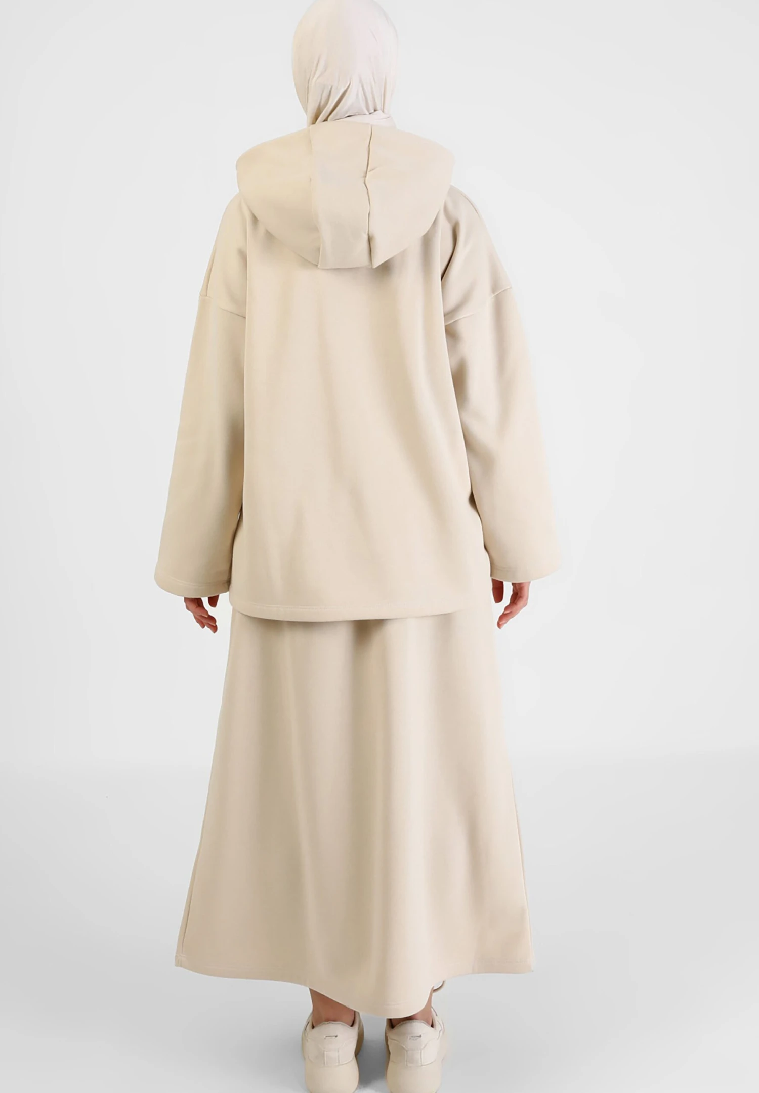 Benin - Felpa Con Cappuccio - Stone 2 Benin - Felpa Con Cappuccio - Stone - immagine 2