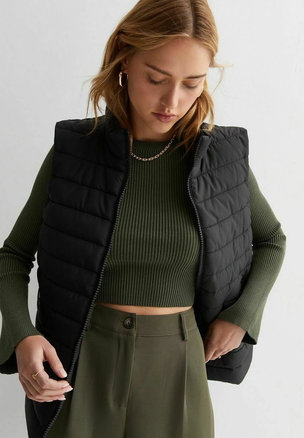 New Look Lightweight Padded GiletSmanicatoBlack Donna Giacche E Blazer NL021G0BD-Q11 4 New Look Lightweight Padded GiletSmanicatoBlack Donna Giacche E Blazer NL021G0BD-Q11 - immagine 4