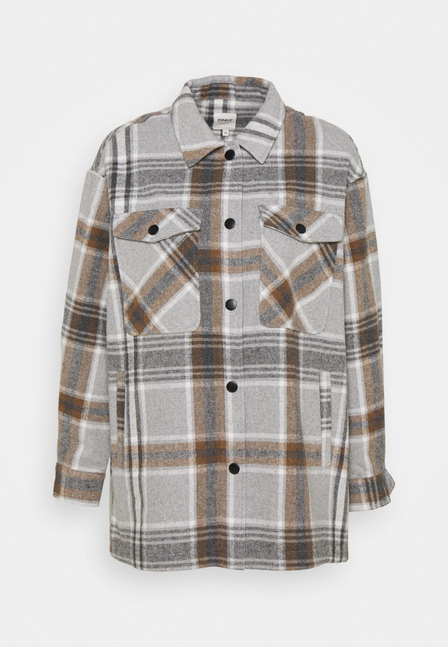 ONLY Onlellene Valda Check ShacketCappotto CortoChipmunk Donna Cappotti ON321G13K-O11 5 ONLY Onlellene Valda Check ShacketCappotto CortoChipmunk Donna Cappotti ON321G13K-O11 - immagine 5